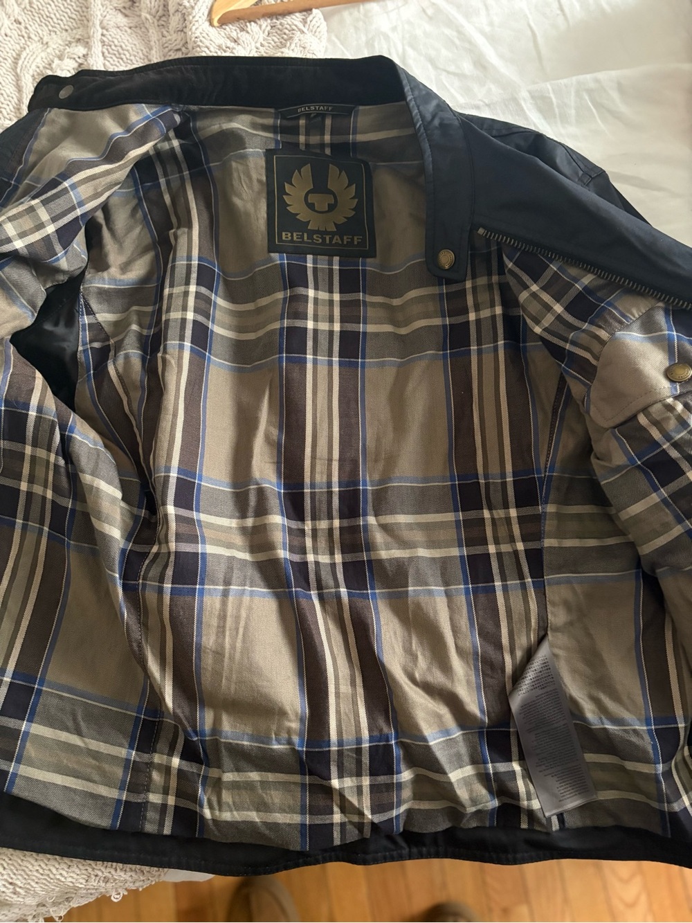 Women’s Belstaff Waxed Cotton Bomber Jacket Size 52 (XL)